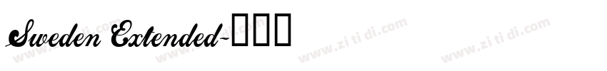 Sweden Extended字体转换